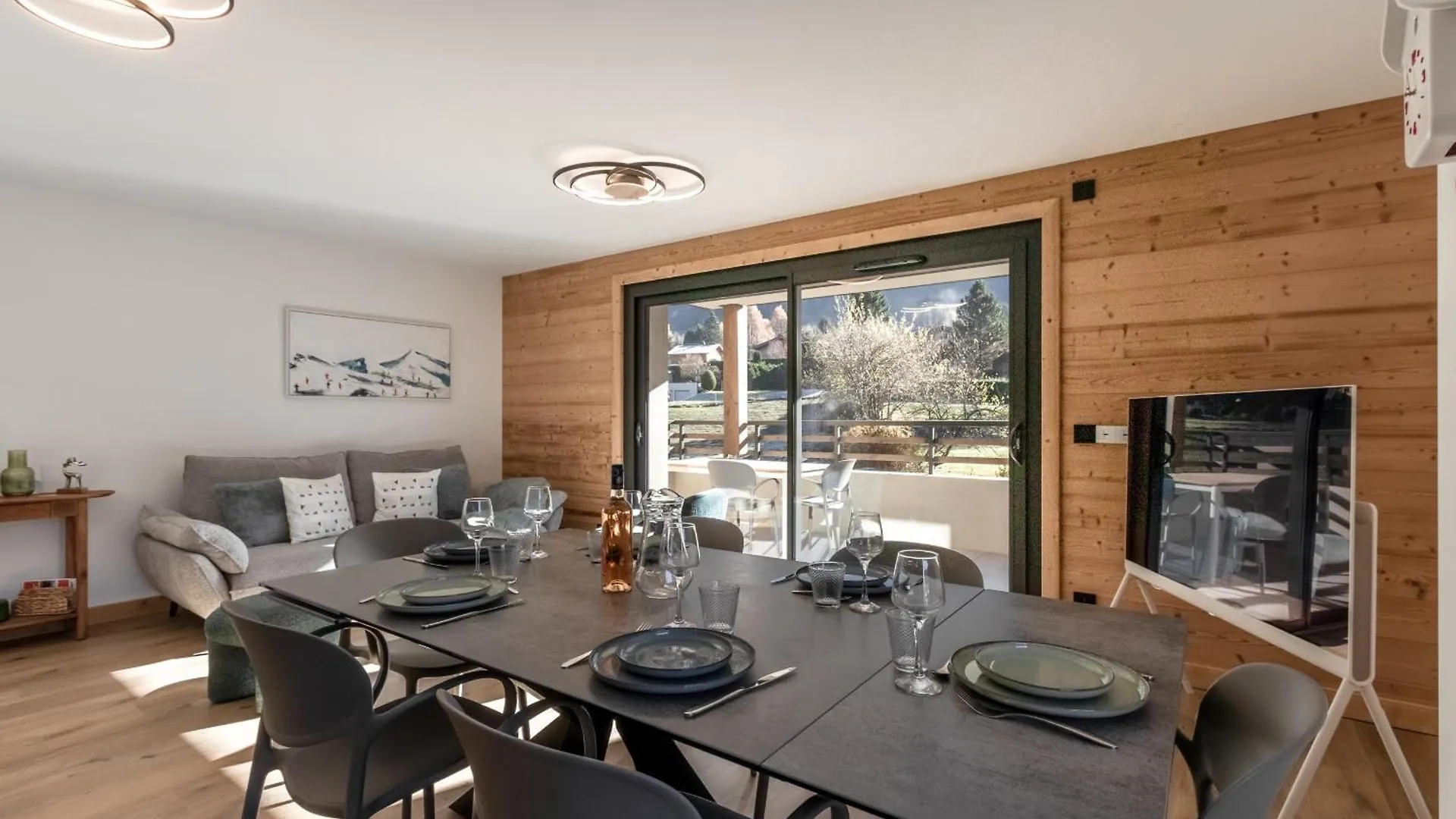 Les Cosmiques - Grande Terrasse - Vue Mont Blanc Apartment Les Houches